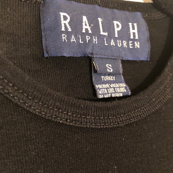 RALPH Ralph Lauren Black Short Sleeve T-Shirt - Picture 3 of 4
